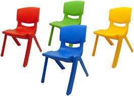 MELEWI Kit 4 sillas Infantiles Resistentes de plástico Premium para niños  (Paquete de 4) Multicolores : Amazon.com.mx: Hogar y Cocina
